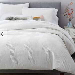WEST ELM Modern Geo King Duvet Cover